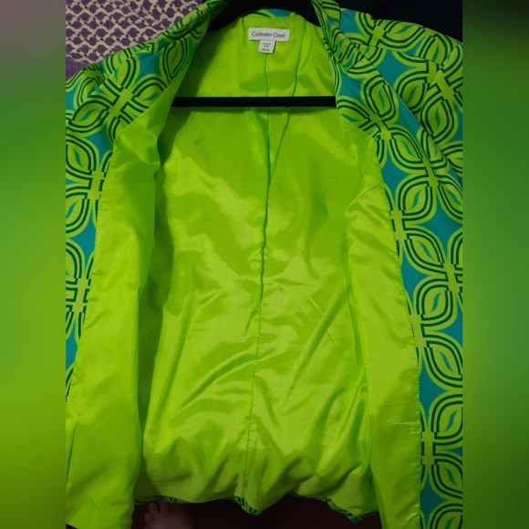 Coldwater Creek Cotton Short Sleeve Blazer Jacket Size 20/22 - Picture 5 of 9